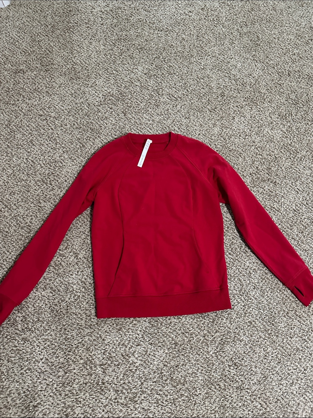 lululemon athletica Red Lightweight Crew Sweatshirt